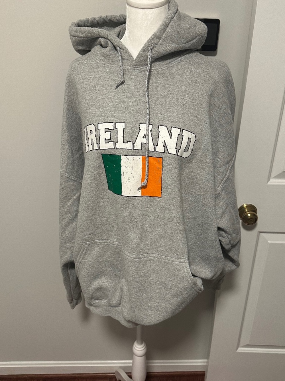 Gilden Heavy Blend Ireland Hoodie Irish Flag Pullover Sweatshirt 2XL